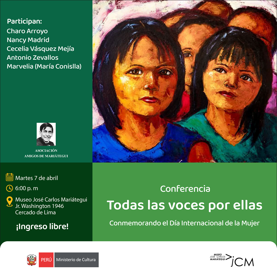 Conferencia. Todas las voces por ellas. Conmemorando el Día Internacional de la Mujer.