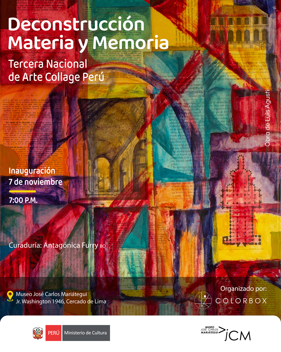 Exposición Deconstrucción: Materia y Memoria Tercer Nacional de Arte Collage – Perú