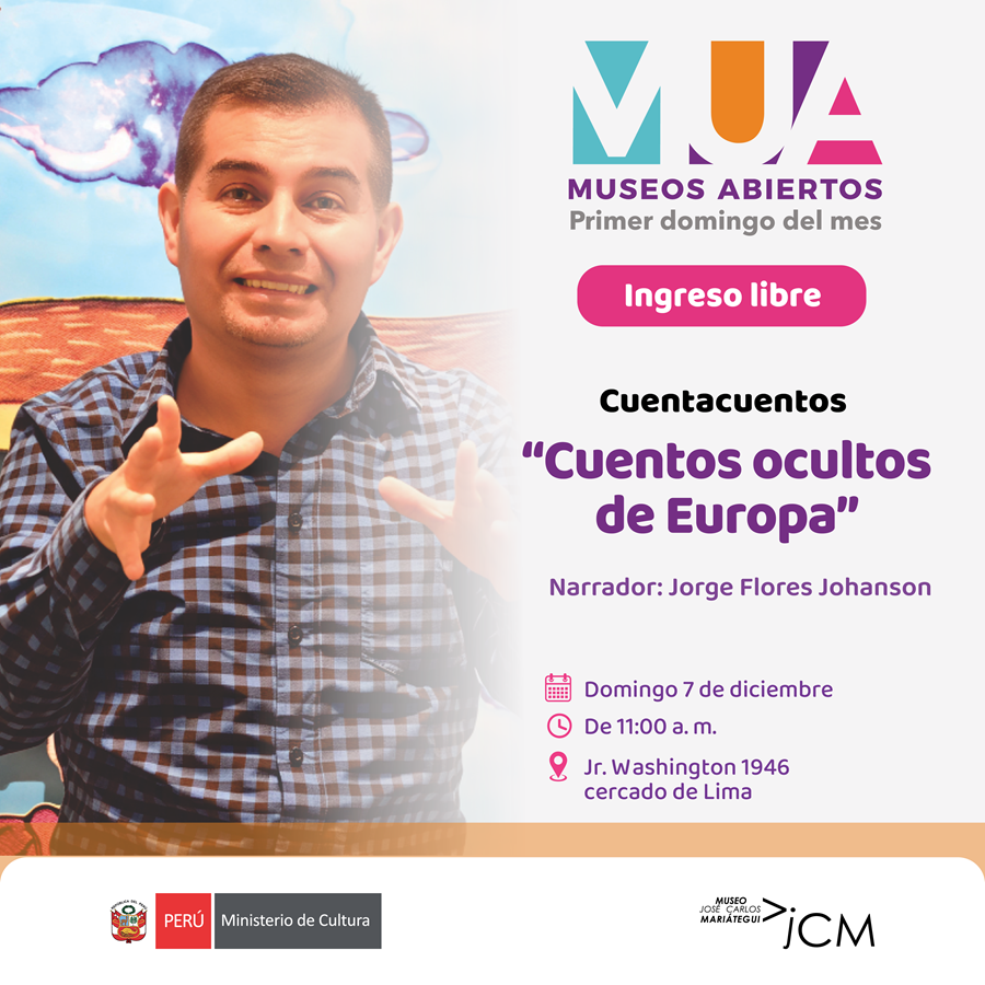 Museos Abiertos. Cuentacuentos "Cuentos ocultos de Europa" del narrador: Jorge Flores Johanson