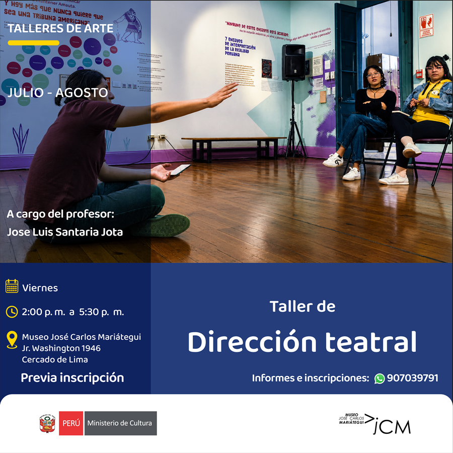 Taller de dirección teatral. A cargo del profesor Jose Luis Santaria Jota