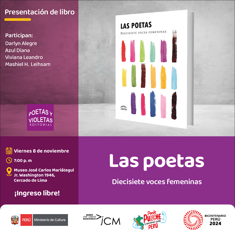 Presentación de libro. Las poetas: diecisiete voces femeninas de Varias autores.