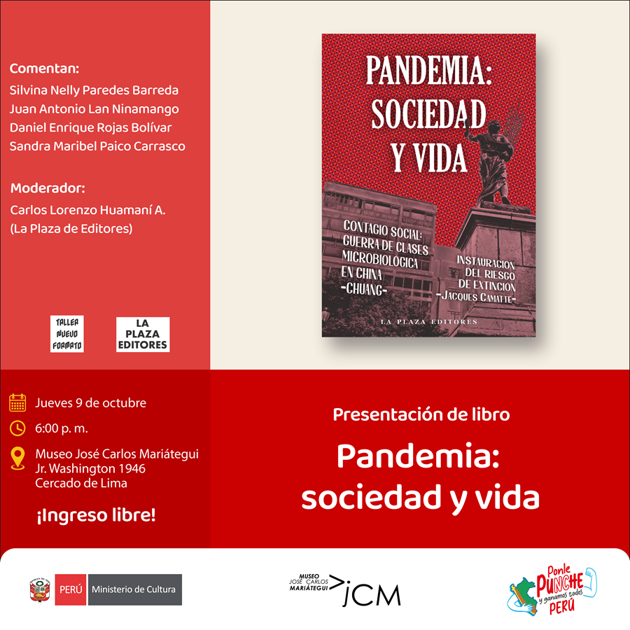 Presentación de libro. Pandemia: sociedad y vida