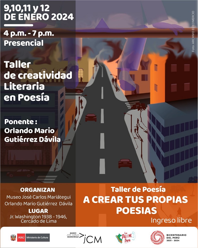 Taller creatividad literaria en poesía. A crear tus propias poesías. Prof. Orlando Mario Gutiérrez Dávila