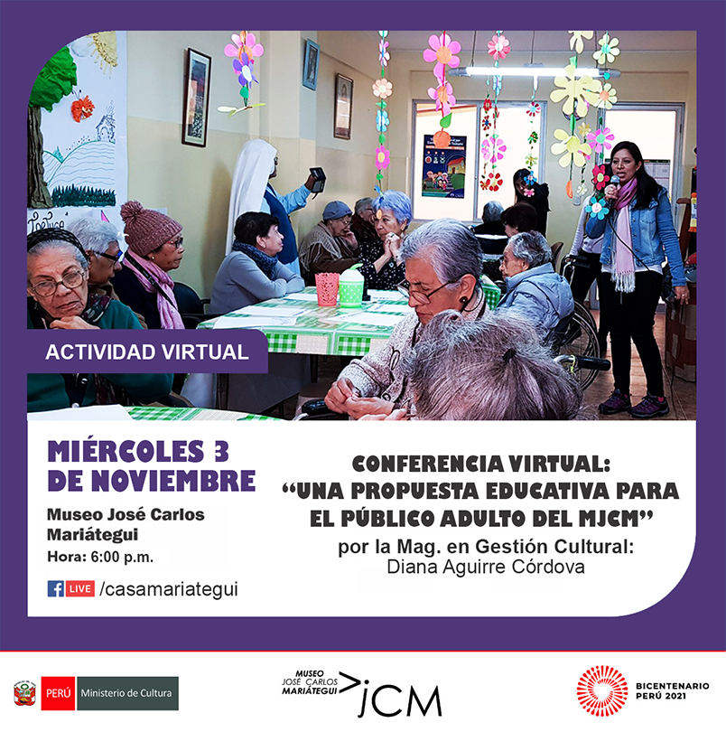 Conferencia Virtual: Una propuesta educativa para el público adulto del MJCM
