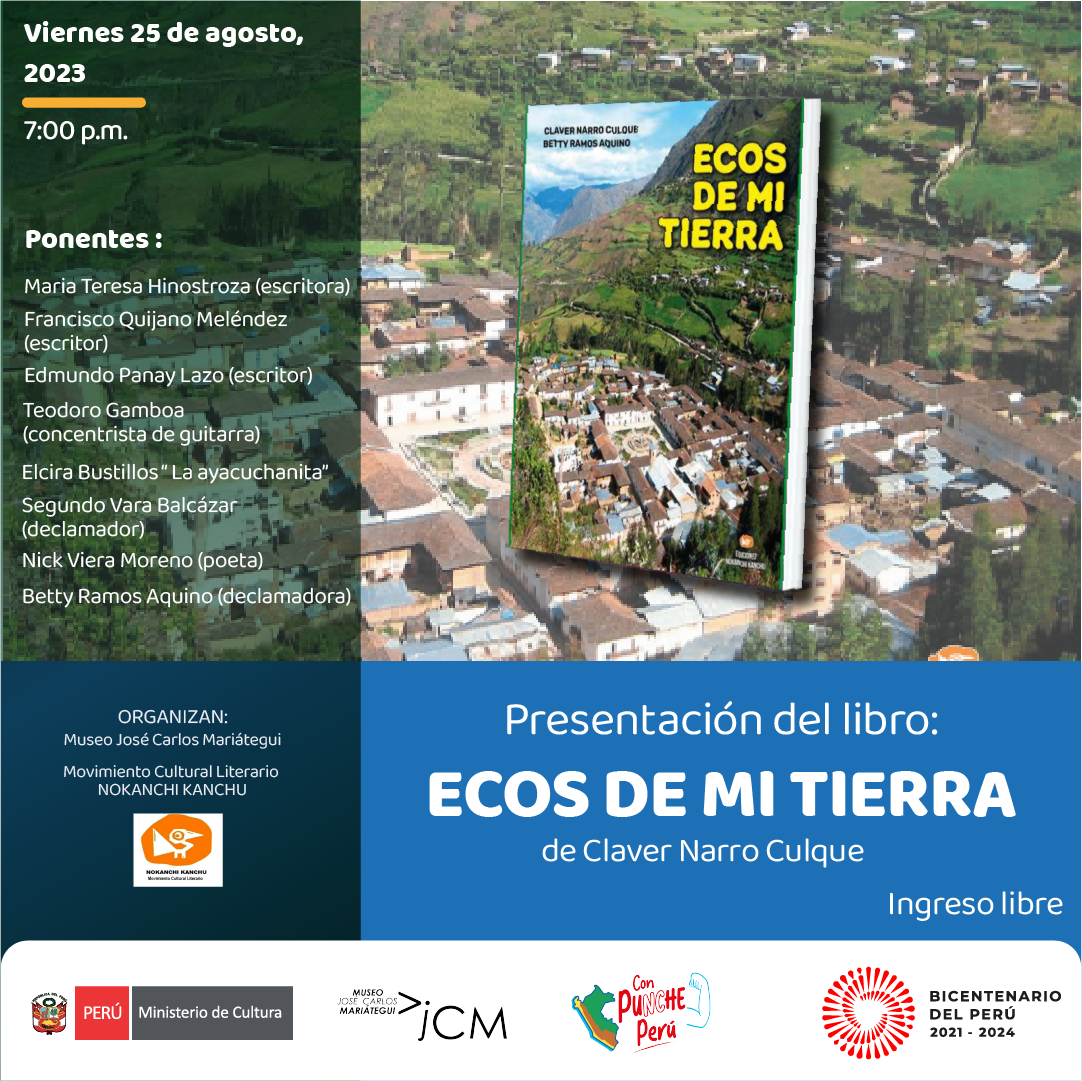 PRESENTACIÓ DEL LIBRO EC0S DE  MIN TIERRA