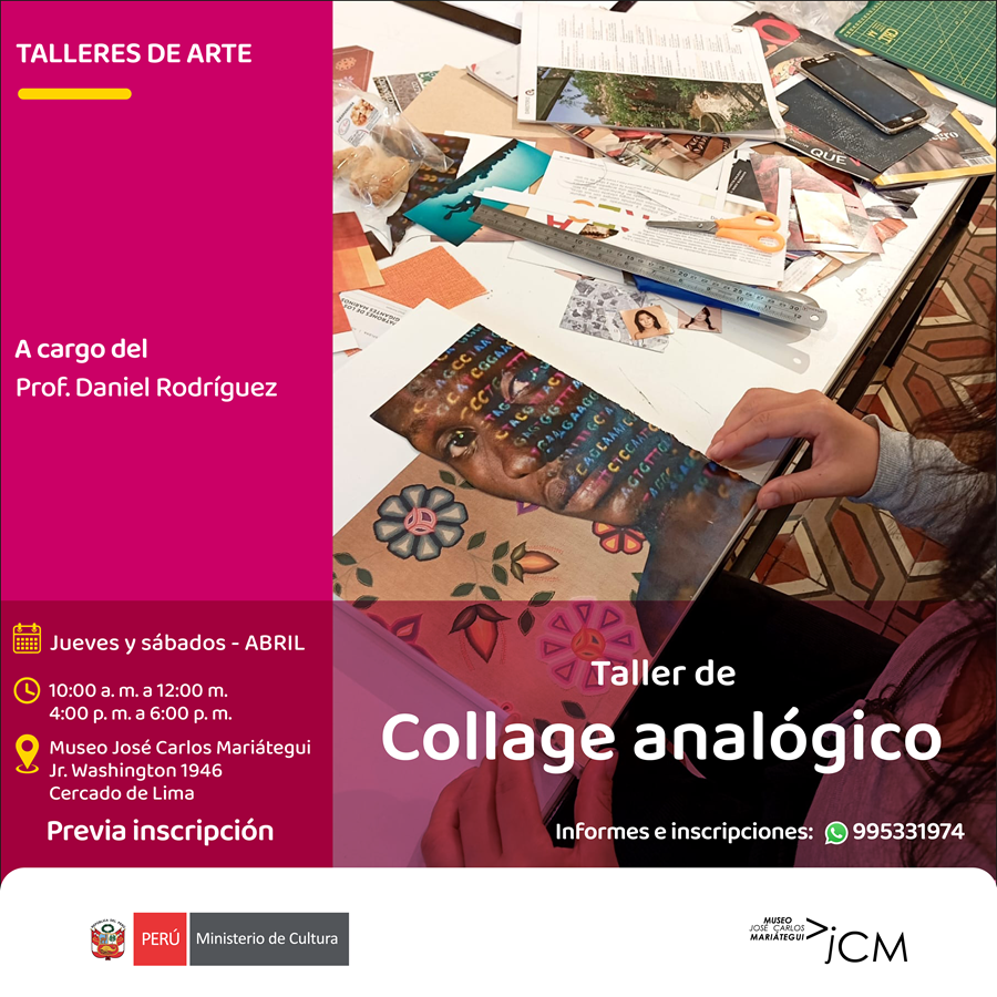 Taller de Collage Análogo. A cargo del profesor Daniel Rodríguez