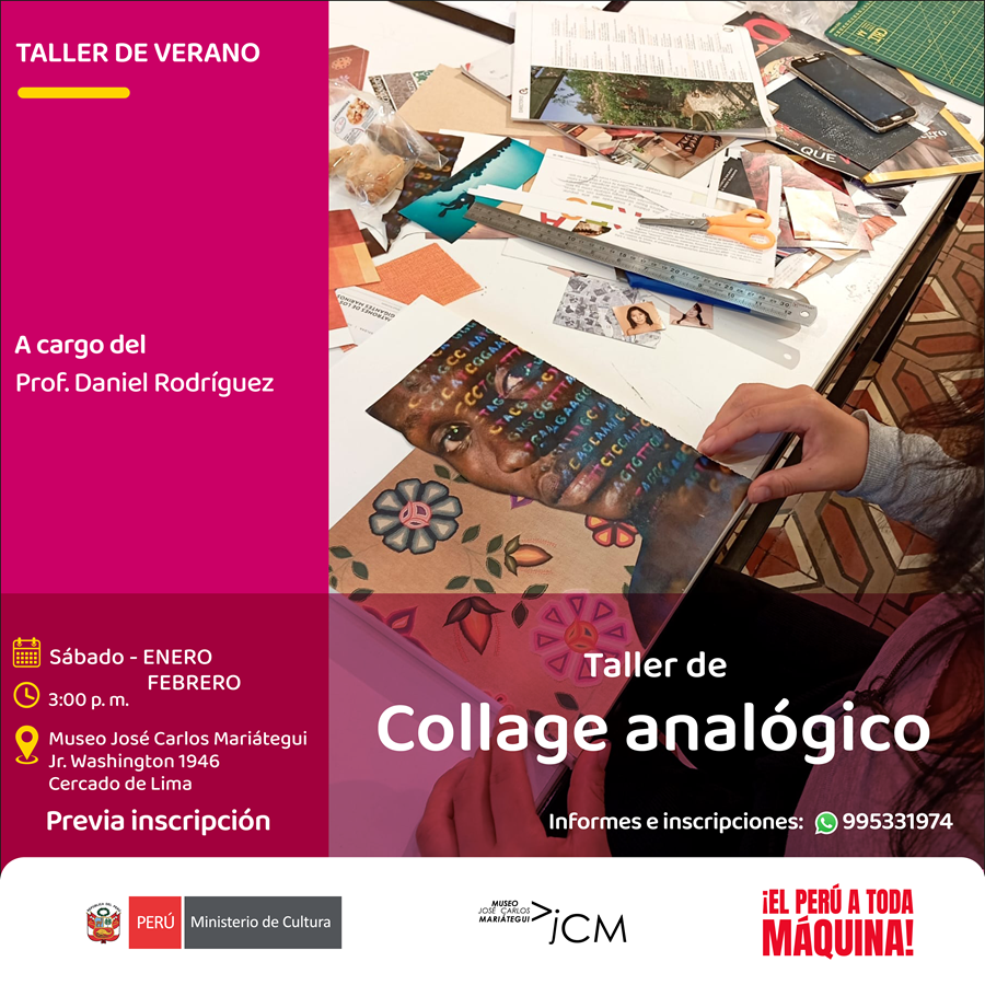 Taller de Collage Análogo. A cargo del profesor Daniel Rodríguez