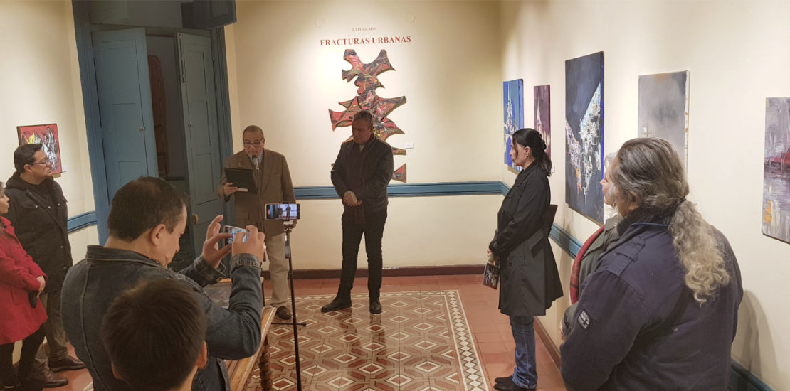 Inauguración de la exposición pictórica "Fracturas urbanas" del artista plástico Teodoro TOTO Nuñez Medina