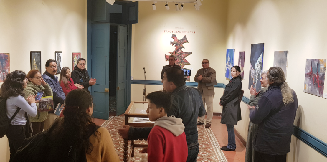 Inauguración de la exposición pictórica "Fracturas urbanas" del artista plástico Teodoro TOTO Nuñez Medina
