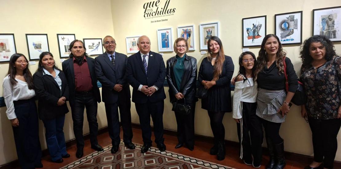 Exposición individual: Que mis cuchillas se claven gentilmente en sus corazones del artista Alvaro Sánchez de Guatemala