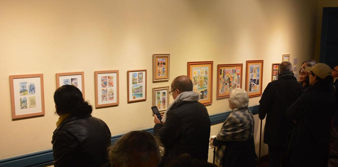 Exposición HABITAR EL VÍNCULO fotografía / historieta de Éloïse Boitelle y José Carlos Chihuán Trevejo.