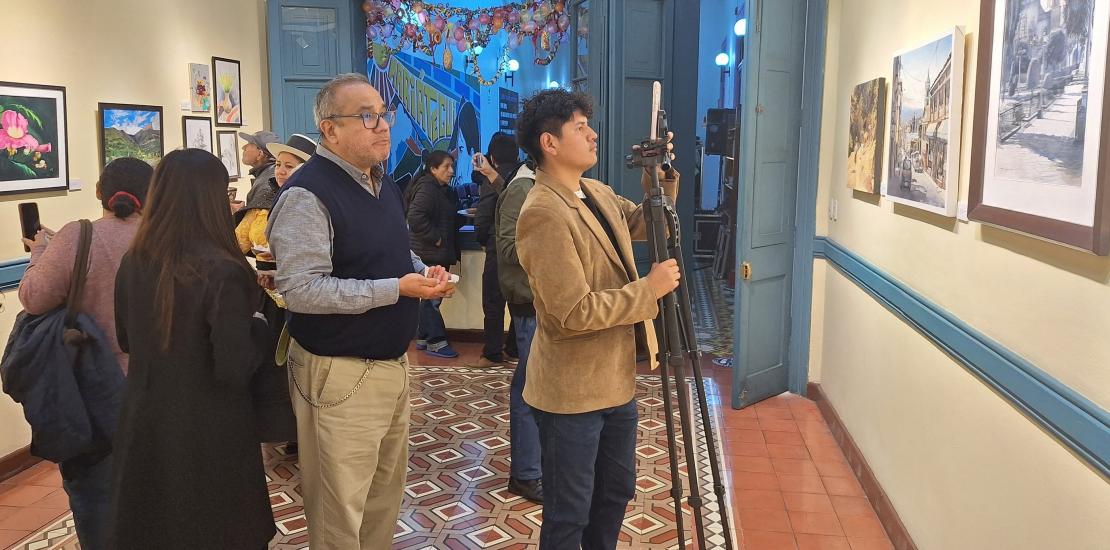 Exposición colectiva viajando al interior de Ayacucho "25 años de resurgiendo" de la Asociación Cultural Resurgimiento del arte en Ayacucho