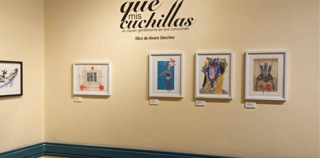 Exposición individual: Que mis cuchillas se claven gentilmente en sus corazones del artista Alvaro Sánchez de Guatemala