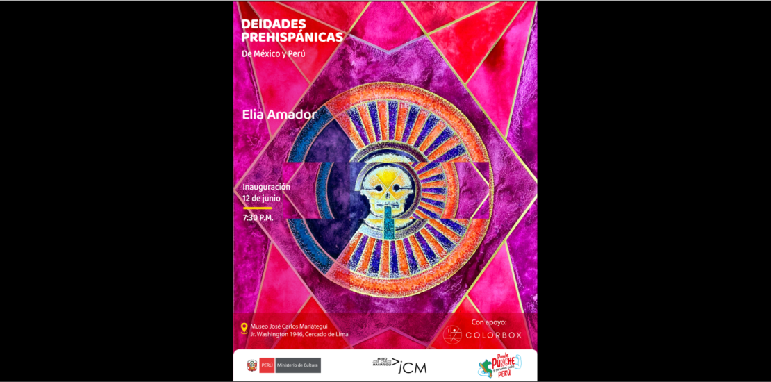 Exposición DEIDADES PREHISPÁNICAS de México y Perú de la artista Elia Amador