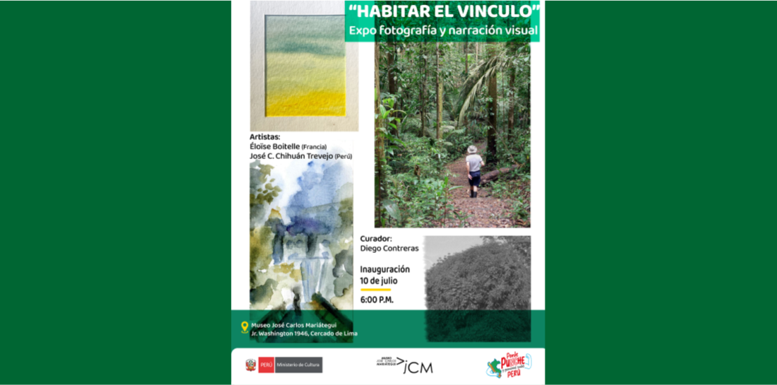 Exposición HABITAR EL VÍNCULO fotografía / historieta de Éloïse Boitelle y José Carlos Chihuán Trevejo.