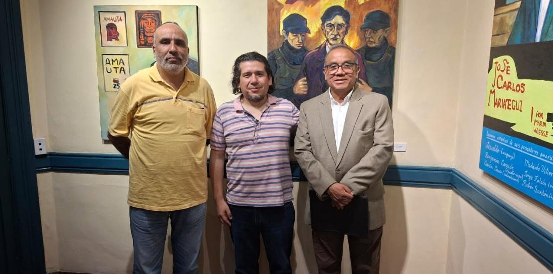 Exposición pictórica "Amauta: cien años de fuego y tinta" del artista Andrés García Valenzuela