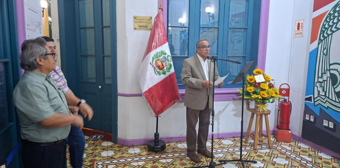 Exposición pictórica "Amauta: cien años de fuego y tinta" del artista Andrés García Valenzuela