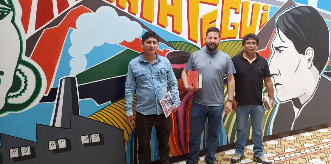 Visita del Sr. alcalde de la provincia de Curahuasi, Apurímac, Gorki León Ojeda