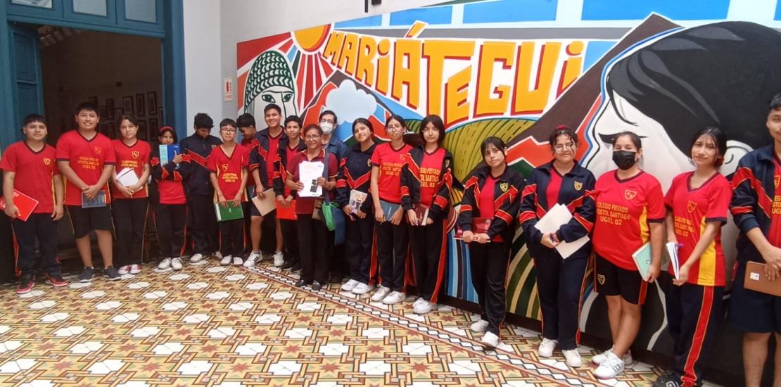 Visita del colegio particular “Apóstol Santiago” de la Urb. El Retablo S.M.P