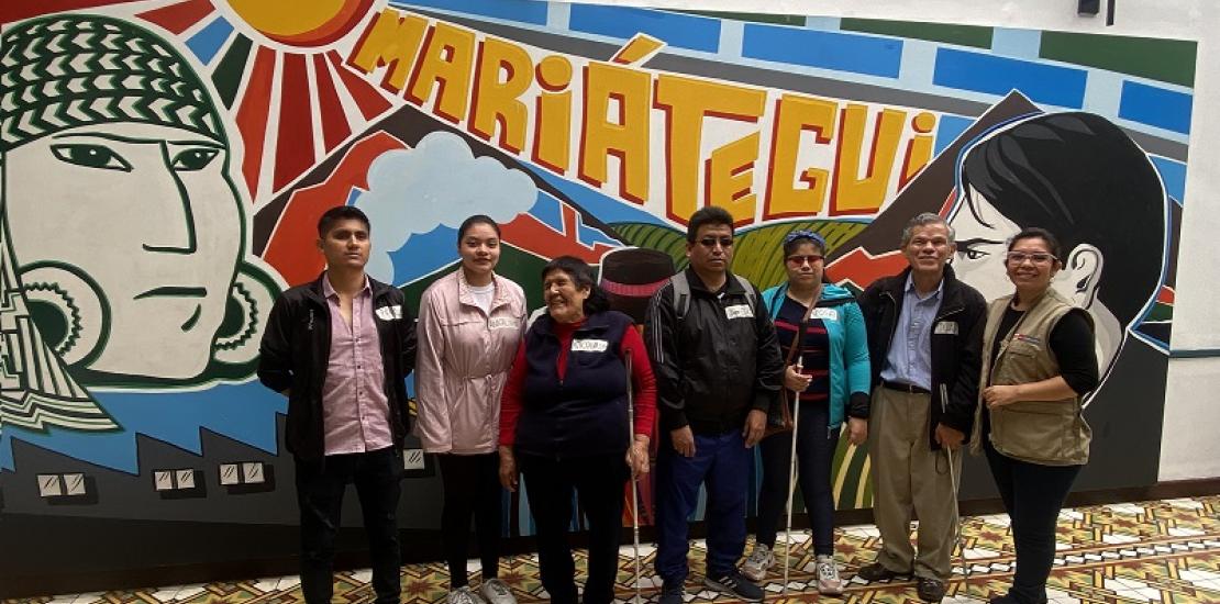 Visita especial de la Unión Nacional de Ciegos del Perú UNCP