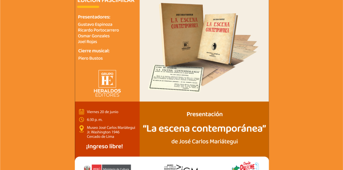Presentación del libro. "La escena contemporánea" de José Carlos Mariátegui"