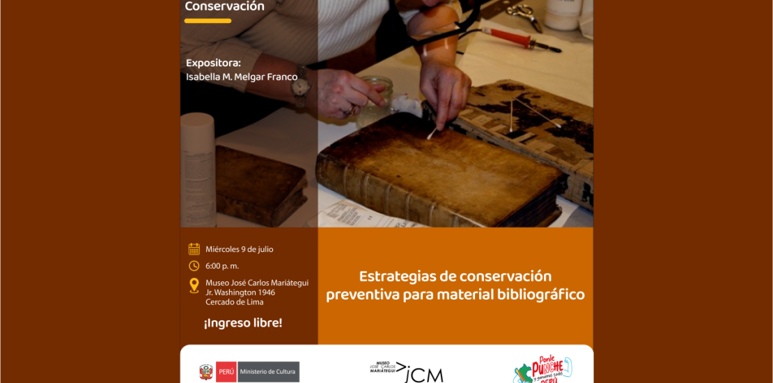 Estrategia de conservación preventiva para material bibliográfico: Enfoque en las unidades de conservación de la expositora: Isabella Milagros Melgar Franc