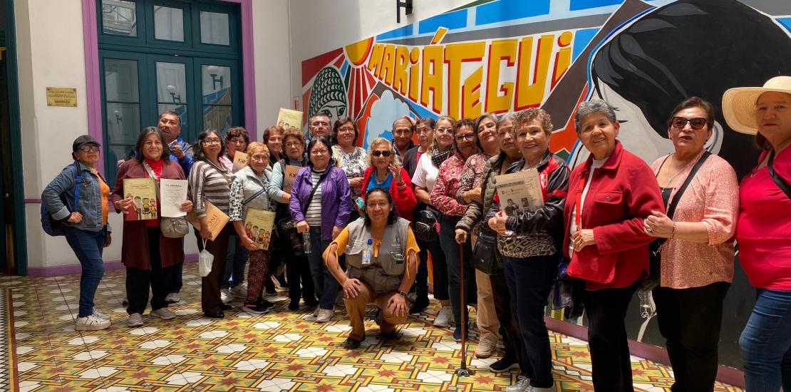 Visita del segundo grupo de la Casa del Adulto Mayor de Surquillo.