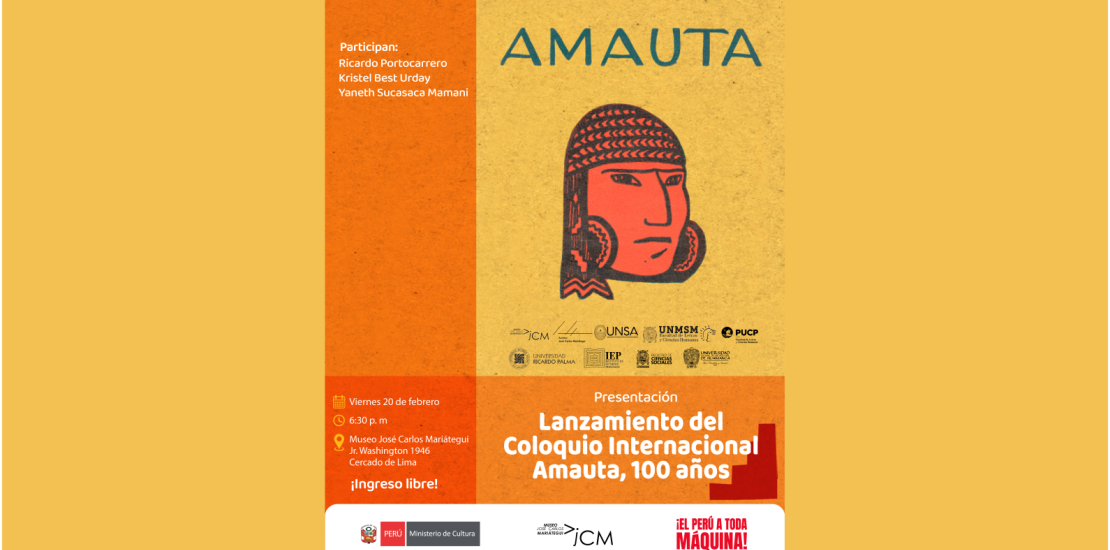 Presentación Lanzamiento del Coloquio Internacional Amauta, 100 años