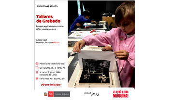 Talleres de Grabado de la artista visual Mariela Canchari MACA´N