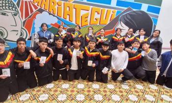 Visita de los estudiantes del colegio “La Inmaculada” de San Martín de Porres.